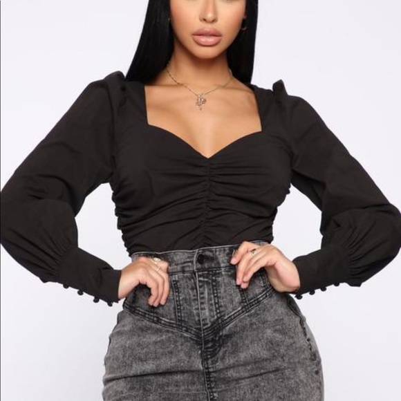 Fashion Nova Tops - NWT fashion nova never felt better top black large